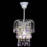 Люстра Зима журавлик фиолетовая (белая патина) в Симферополе