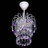 Люстра Зима журавлик фиолетовая (белая патина) в Симферополе