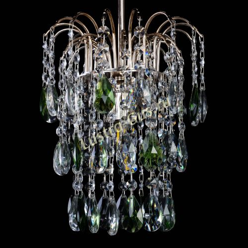 Люстра Зима журавлик зеленая в Симферополе Гусь Хрустальный