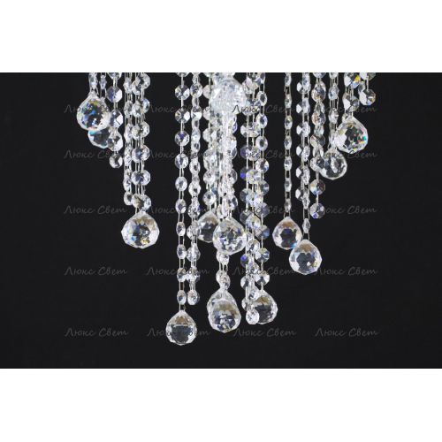 Люстра Катерина Космос 5 ламп шар 30 мм длинная  в Симферополе Гусь Хрустальный