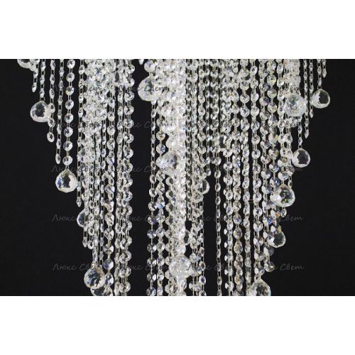 Люстра Катерина Космос 5 ламп шар 30 мм длинная  в Симферополе Гусь Хрустальный