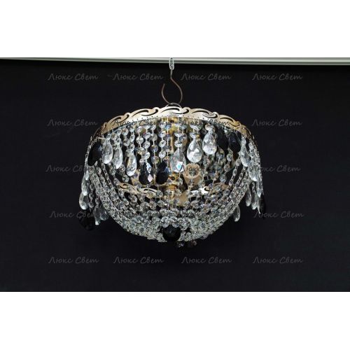 Люстра Анжелика журавлик черная в Симферополе Гусь Хрустальный