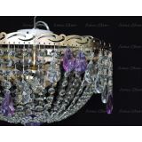 Люстра Анжелика журавлик фиолетовая в Симферополе