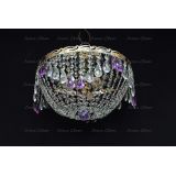 Люстра Анжелика журавлик фиолетовая в Симферополе