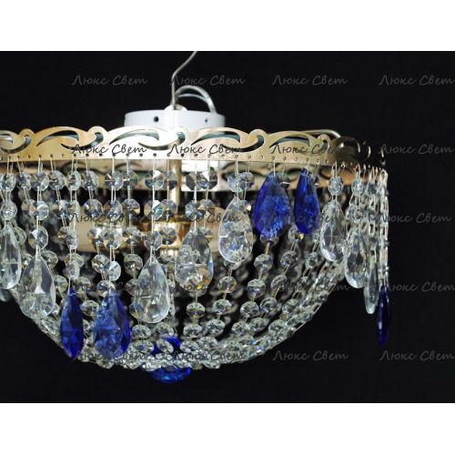 Люстра Анжелика журавлик синяя в Симферополе Гусь Хрустальный
