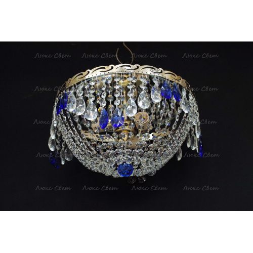 Люстра Анжелика журавлик синяя в Симферополе Гусь Хрустальный