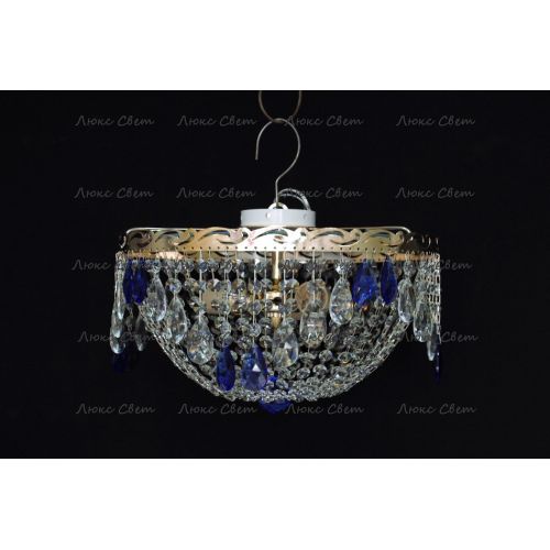 Люстра Анжелика журавлик синяя в Симферополе Гусь Хрустальный