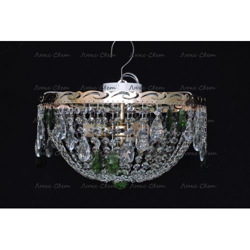 Люстра Анжелика журавлик зеленая в Симферополе Гусь Хрустальный