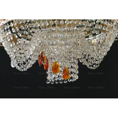 Люстра Водоворот + низ цветная в Симферополе Гусь Хрустальный