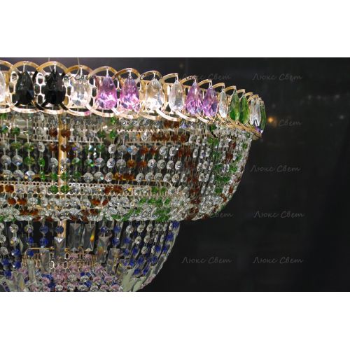 Люстра Водопад Колор 80 см в Симферополе Гусь Хрустальный