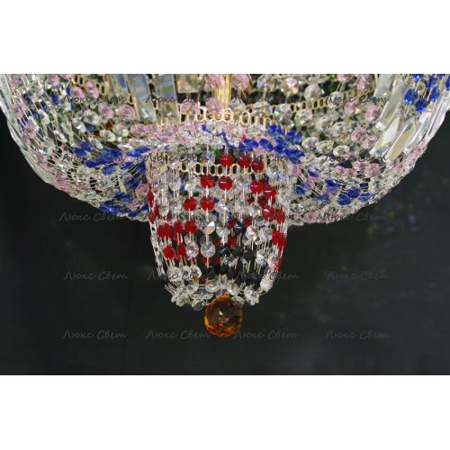 Люстра Водопад Колор 80 см в Симферополе Гусь Хрустальный