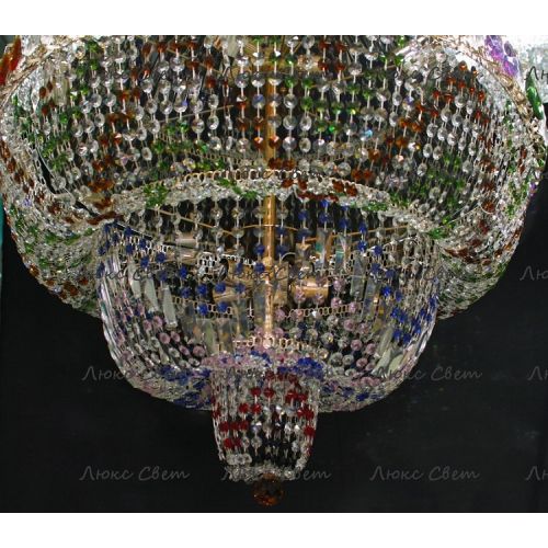 Люстра Водопад Колор 80 см в Симферополе Гусь Хрустальный