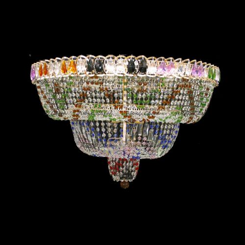 Люстра Водопад Колор 80 см в Симферополе Гусь Хрустальный