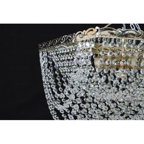 Люстра Квадрат Ракушка 2 в Симферополе Гусь Хрустальный