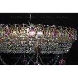 Люстра Кольцо блин розовая в Симферополе