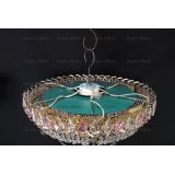 Люстра Кольцо блин розовая в Симферополе