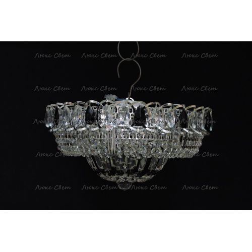 Люстра Кольцо Купол черная в Симферополе Гусь Хрустальный