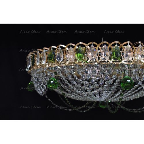 Люстра Водоворот роза зеленая в Симферополе Гусь Хрустальный