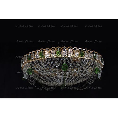 Люстра Водоворот роза зеленая в Симферополе Гусь Хрустальный