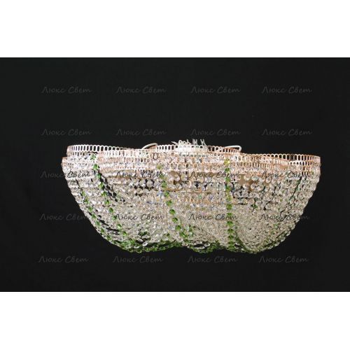 Люстра Лотос  Елена цветная № 1 в Симферополе Гусь Хрустальный