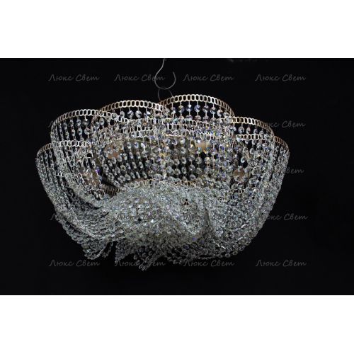 Люстра Лотос Елена розовая в Симферополе Гусь Хрустальный