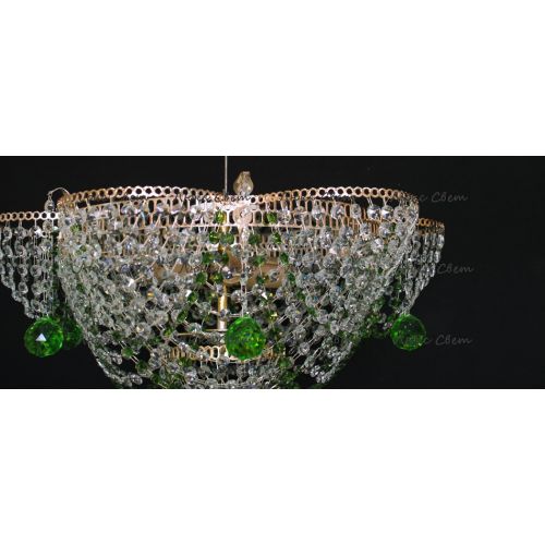 Люстра Ромашка Аленка цветная в Симферополе Гусь Хрустальный