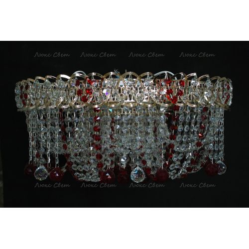 Люстра Водоворот Мария красная  в Симферополе Гусь Хрустальный