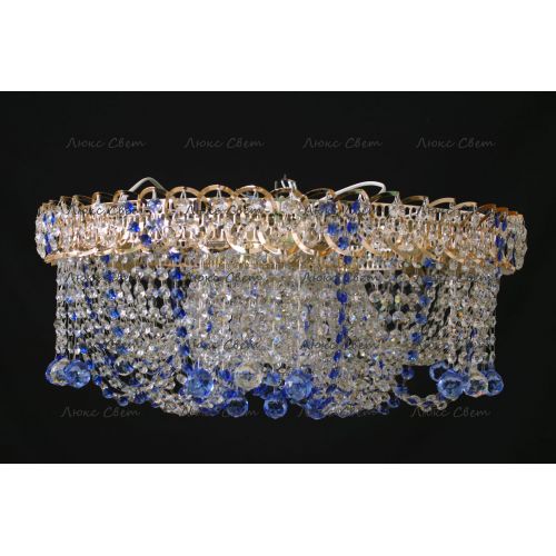 Люстра Водоворот Мария синяя в Симферополе Гусь Хрустальный