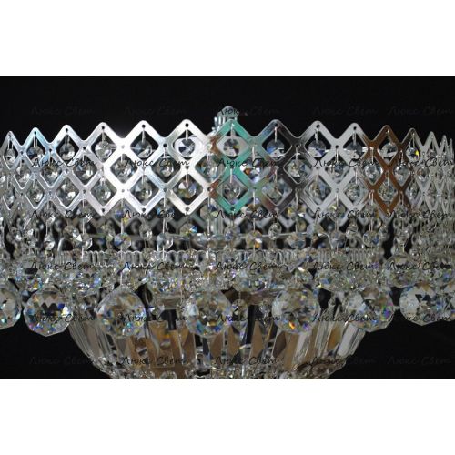 Люстра Водопад корона № 1 в Симферополе Гусь Хрустальный