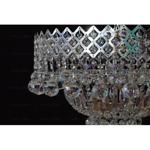 Люстра Водопад корона № 1 в Симферополе Гусь Хрустальный