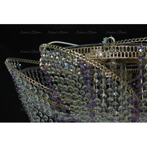 Люстра Космос № 2 фиолетовая в Симферополе Гусь Хрустальный