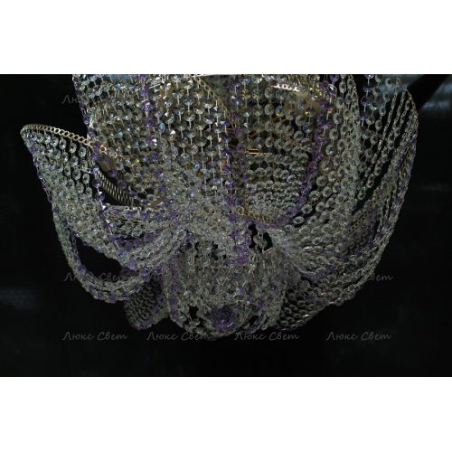 Люстра Космос № 2 фиолетовая в Симферополе Гусь Хрустальный