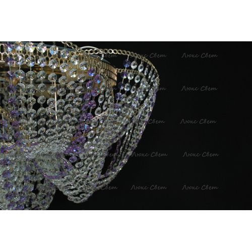 Люстра Космос № 2 фиолетовая в Симферополе Гусь Хрустальный