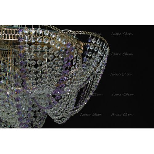 Люстра Космос № 2 фиолетовая в Симферополе Гусь Хрустальный