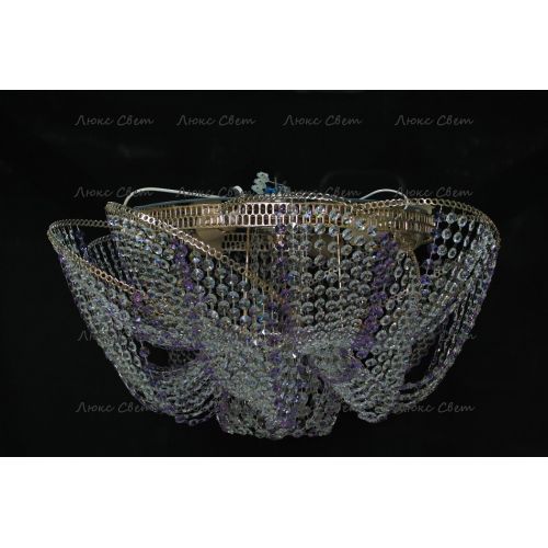 Люстра Космос № 2 фиолетовая в Симферополе Гусь Хрустальный