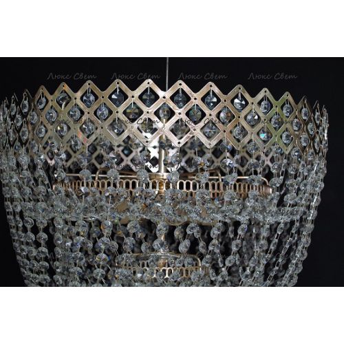 Люстра Водопад корона № 3 в Симферополе Гусь Хрустальный