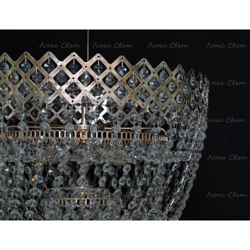 Люстра Водопад корона № 3 в Симферополе Гусь Хрустальный