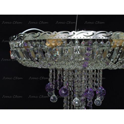 Люстра Анжелика 1 шар 40 мм фиолетовая в Симферополе Гусь Хрустальный