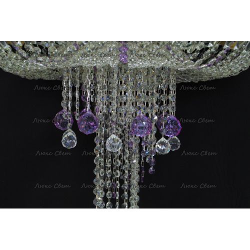 Люстра Анжелика 1 шар 40 мм фиолетовая в Симферополе Гусь Хрустальный