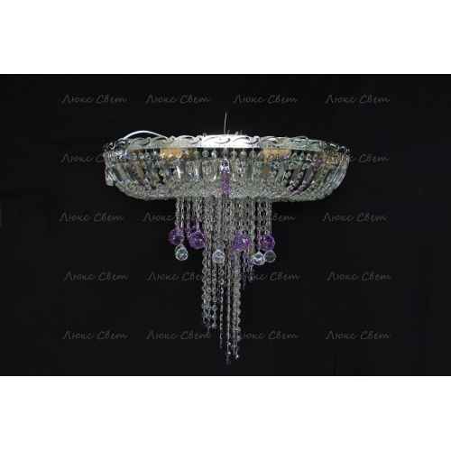 Люстра Анжелика 1 шар 40 мм фиолетовая в Симферополе Гусь Хрустальный