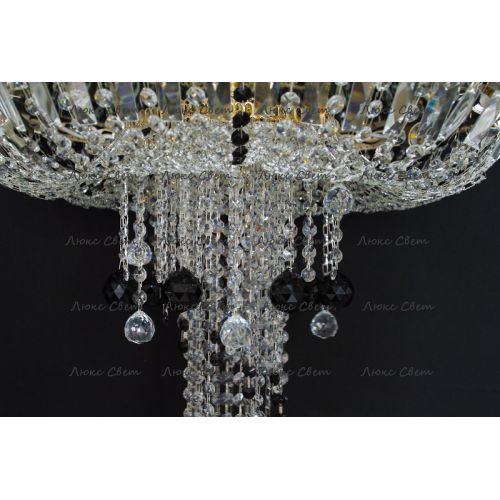 Люстра Анжелика 1 шар 40 мм черная в Симферополе Гусь Хрустальный