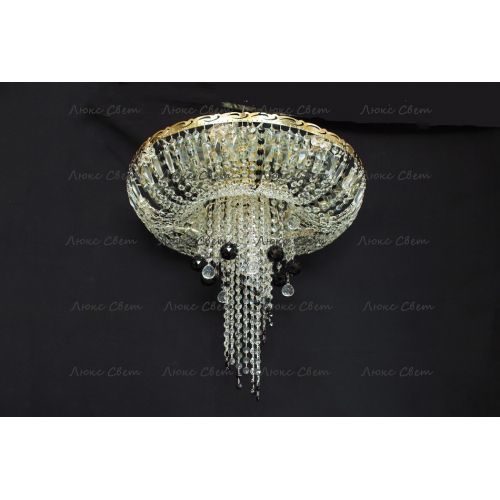 Люстра Анжелика 1 шар 40 мм черная в Симферополе Гусь Хрустальный