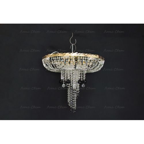 Люстра Анжелика 1 шар 40 мм черная в Симферополе Гусь Хрустальный