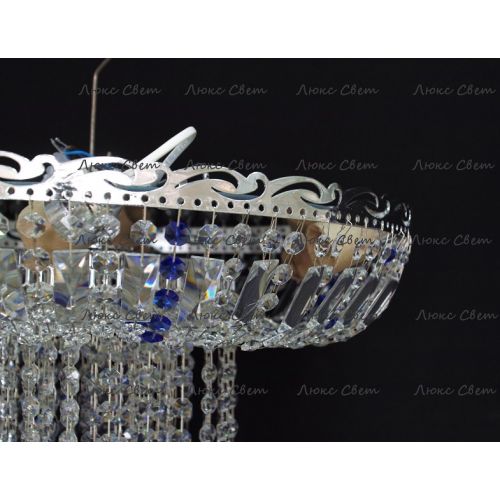 Люстра Анжелика 1 шар 40 синяя в Симферополе Гусь Хрустальный