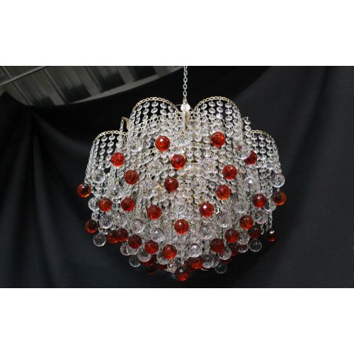 Люстра Ромашка Крона цветная в Симферополе Гусь Хрустальный