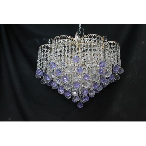 Люстра Ромашка Крона цветная в Симферополе Гусь Хрустальный