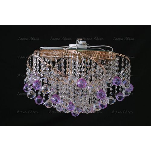 Люстра Космос шар 40 мм фиолетовая в Симферополе Гусь Хрустальный