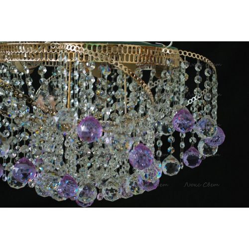 Люстра Космос шар 40 мм фиолетовая в Симферополе Гусь Хрустальный