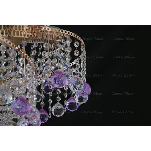 Люстра Космос шар 40 мм фиолетовая в Симферополе Гусь Хрустальный