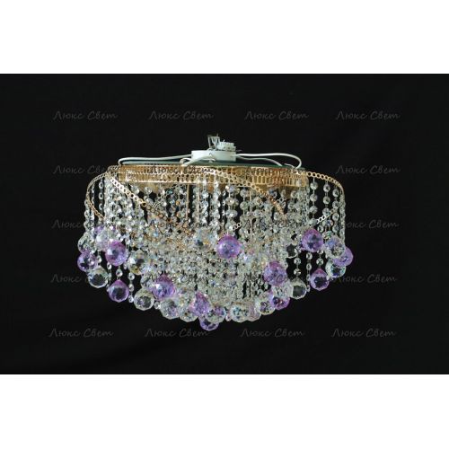 Люстра Космос шар 40 мм фиолетовая в Симферополе Гусь Хрустальный